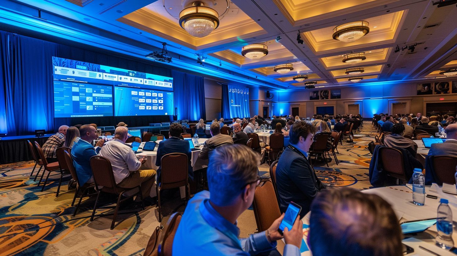 Corporate conference trivia in action