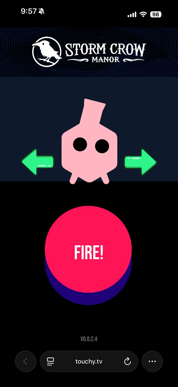 Phone aiming and firing in a tank battle